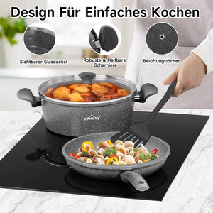 HOMELUX Topfset mit energiesparender Wärmespeicherung