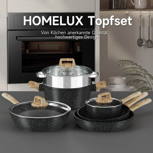 Ergonomisches Design mit Antihaftbeschichtung für fettarmes Kochen