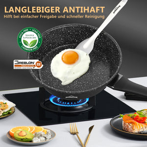 HOMELUX 15-tlg. Kochgeschirr-Set: Induktion & Backofenfest, inklusive Profi-Töpfe & Pfannen
