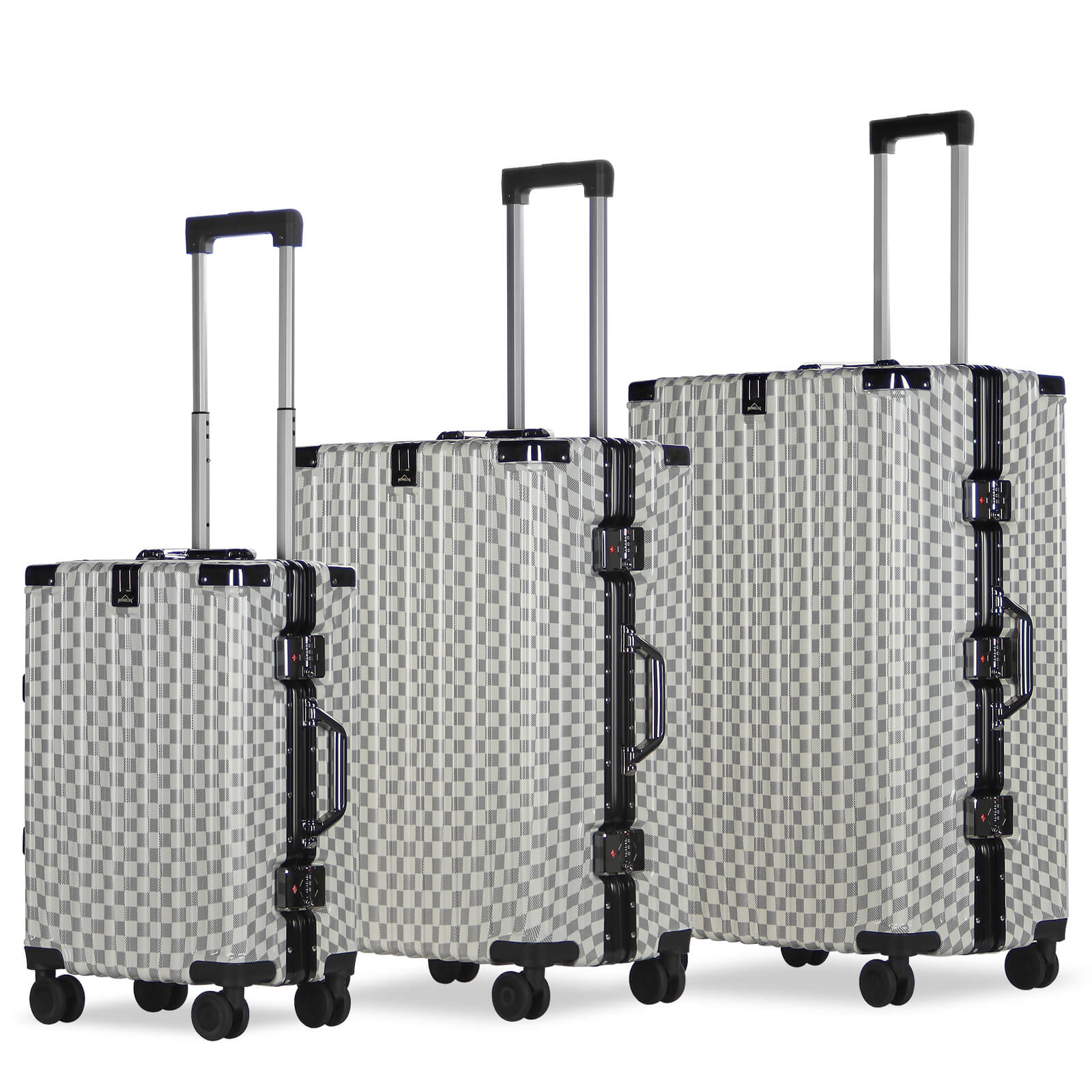 3-teiliges Kofferset Hartschalenkoffer ABS Leicht Trolley Rollkoffer Set M-L-XL Hartschale Reisekoffer