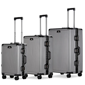 3-teiliges Kofferset Hartschalenkoffer ABS Leicht Trolley Rollkoffer Set M-L-XL Hartschale Reisekoffer