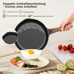 HOMELUX Topf-Set 8-teiliges Induktions-Topfset aus Aluminiumguss mit Deckeln