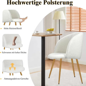 Elegante Sitzmöbel mit gepolsterter Rückenlehne