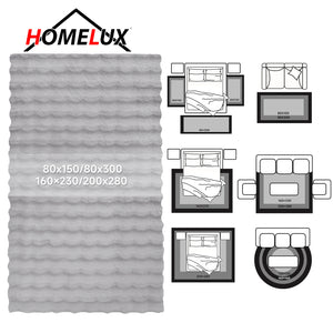 HOMELUX Superweicher Kunstfell Teppich, rutschfest & dekorativ. Idealer Hochflor für Wohnzimmer, Schlafzimmer & Fußbodenheizung geeignet