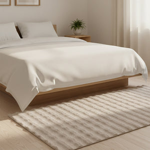 HOMELUX Superweicher Kunstfell Teppich, rutschfest & dekorativ. Idealer Hochflor für Wohnzimmer, Schlafzimmer & Fußbodenheizung geeignet