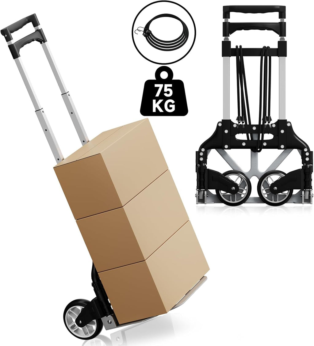 Nrkin Gepäckwagen,Sackkarre Faltbar,Faltbarer Transportkarren Handwagen,Transportkarre Klappbar,Leichtgewichtiger Gepäckwagen,Transport Und Handkarre Für Umzug Oder Getränkekisten Nrkin Gepäckwagen,Sackkarre Faltbar,Faltbarer Transportkarren Handwagen,Transportkarre Klappbar,Leichtgewichtiger Gepäckwagen,Transport Und Handkarre Für Umzug Oder Getränkekisten
