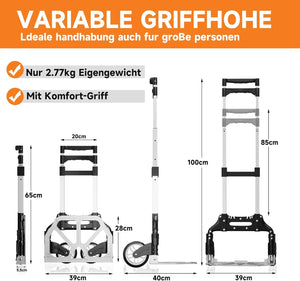 75kg Karre: Homelux, klappbar, verstellbar