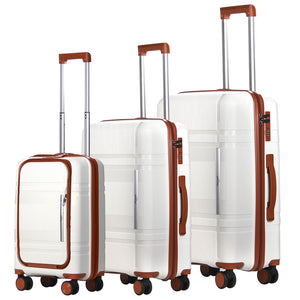 HOMELUX 3-teiliges Kofferset Schwarz Hartschale ABS Leicht Trolley Rollkoffer Hartschalenkoffer Set – M-L-XL