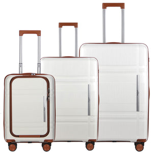 HOMELUX 3-teiliges Kofferset Schwarz Hartschale ABS Leicht Trolley Rollkoffer Hartschalenkoffer Set – M-L-XL