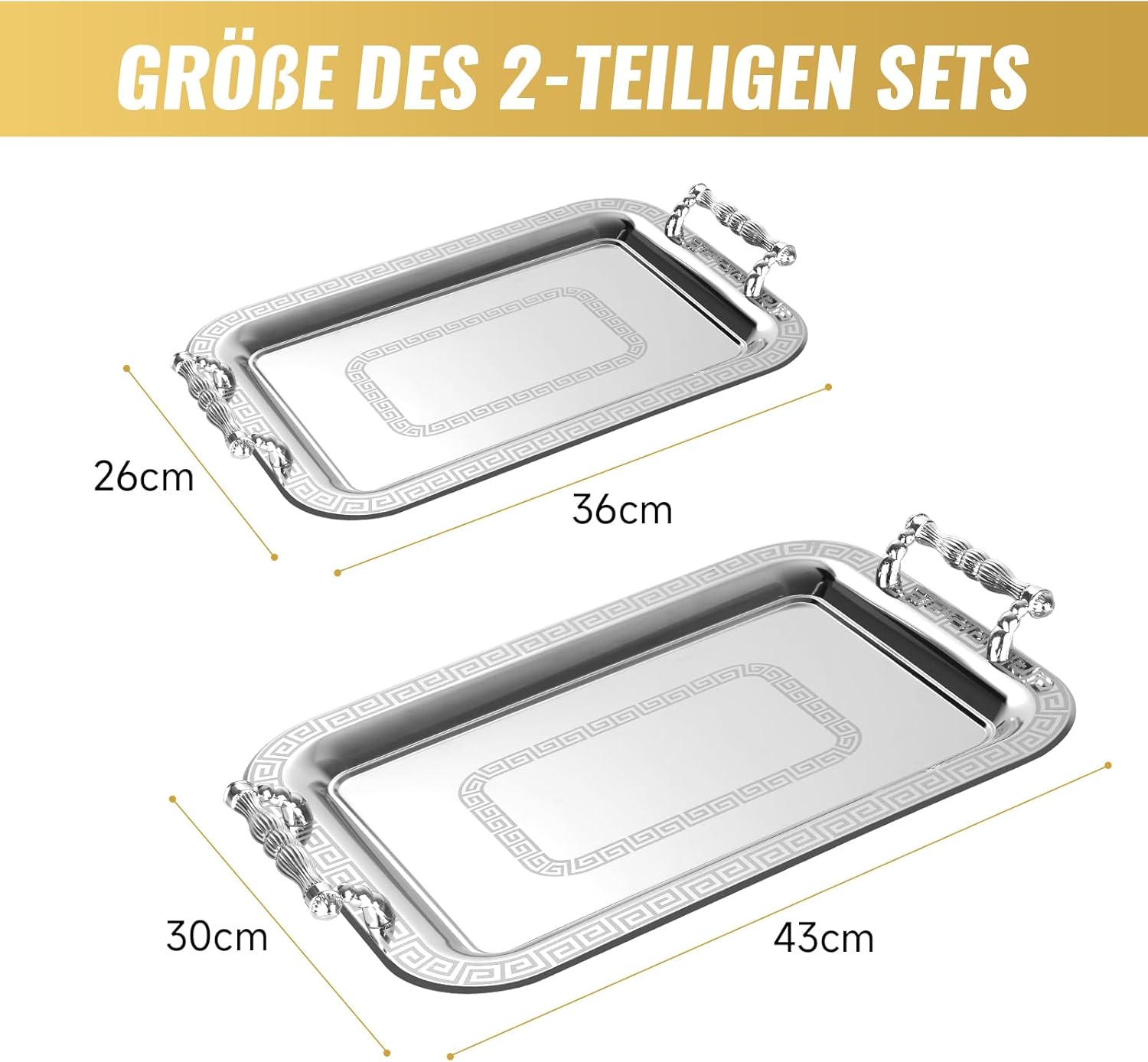 Elegantes HOMELUX Tablett-Set – die perfekte Wahl für Ihr Zuhause