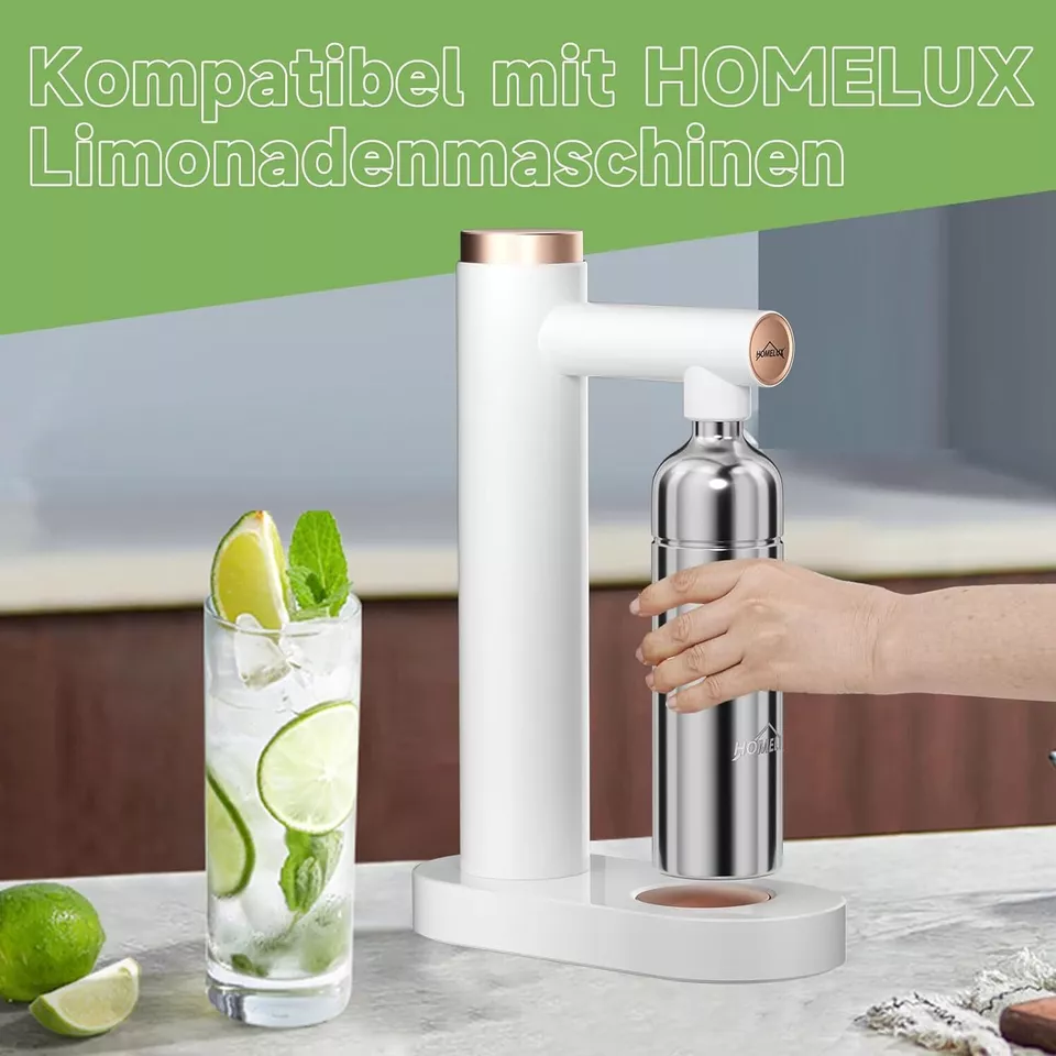 HOMELUX Wassersprudler, Sprudelwasser Maschine Mit 1L PET-Flaschen 316 – homelux-shop