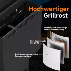 Profi-Gasgrill mit 5 einzeln regelbaren Brennern
