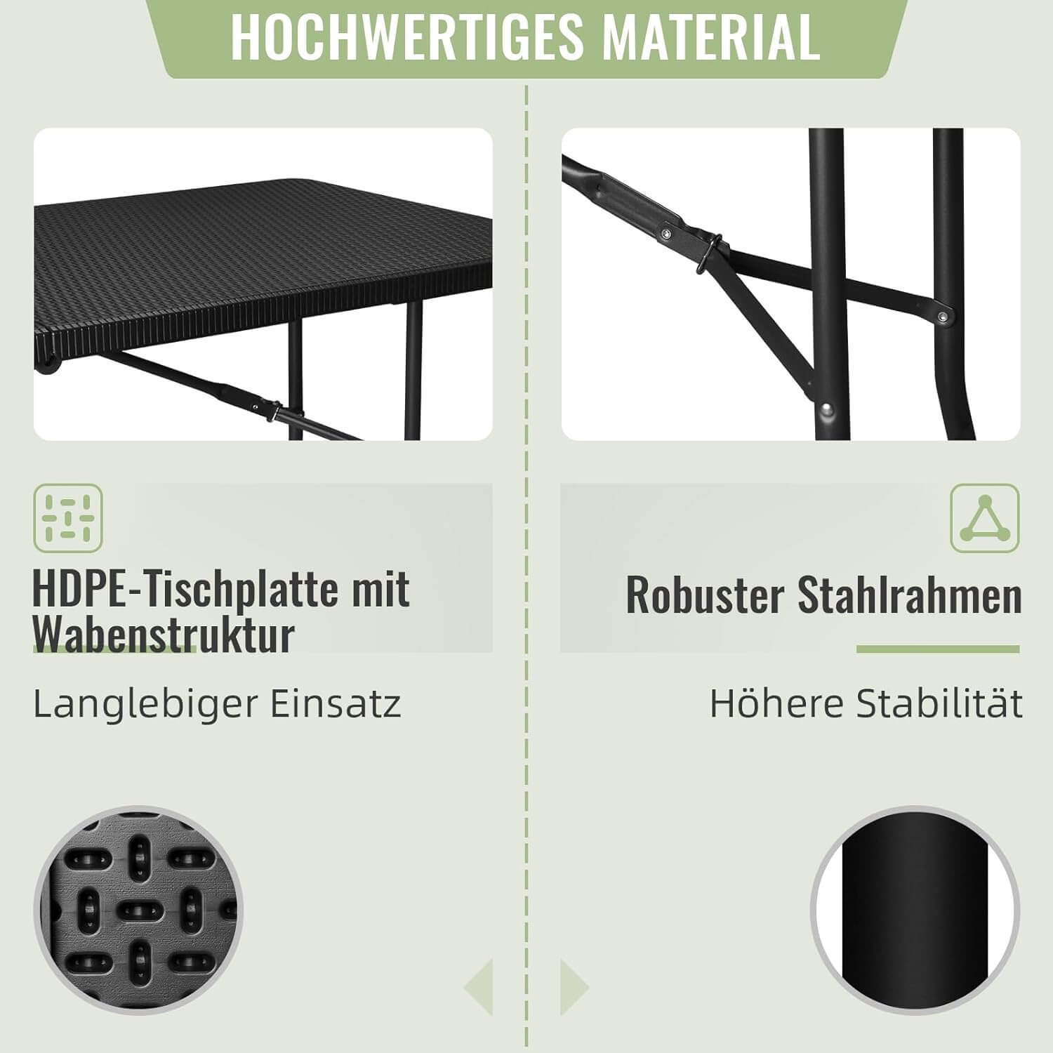 Bierzelt-Set mit Hammerschlag-Optik und schwarzem Design