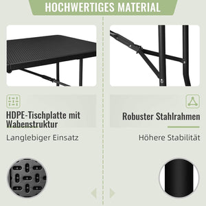 Bierzelt-Set mit Hammerschlag-Optik und schwarzem Design