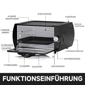 Scheffler-Ofen mit oberer Heizplatte für Pfannkuchen und mehr