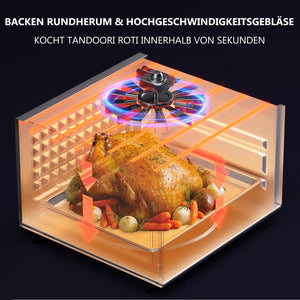 Effizienter Mini-Tandoor für schnelle Essenszubereitung zu Hause