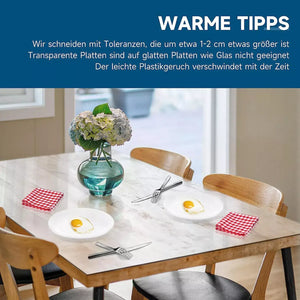 HOMELUX Tischschutz - Glasklare Transparenz