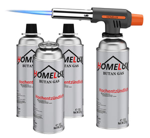 Vielseitiger Gasbrenner zum Flambieren, Löten, Grillanzünden & mehr