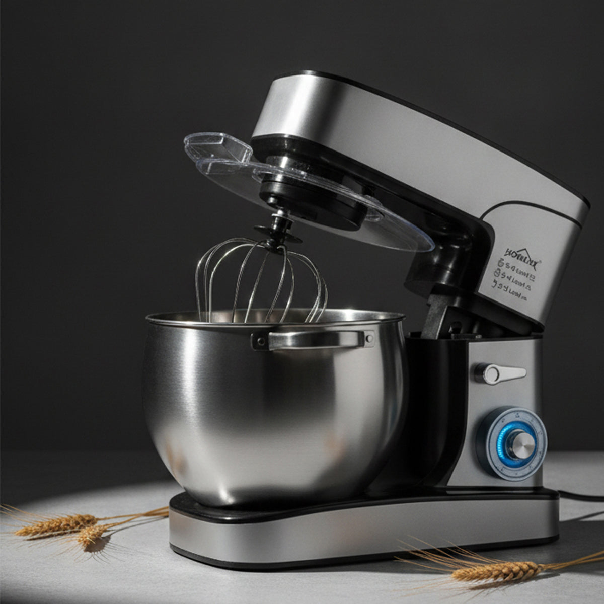 Food processor 2500W kneading machine, 12 L dough machine with stainless steel bowl 