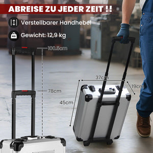 Werkzeugkoffer 409-tlg, Aluminiumkoffer
