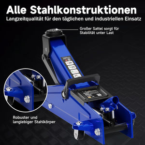 Hydraulischer Wagenheber 3T mit Gummiauflage – Der praktische Helfer in der Werkstatt