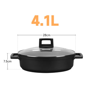 Kochtopf Induktion 20/24/28cm Topf mit Antihaftschicht, Bräter alle Herdarten