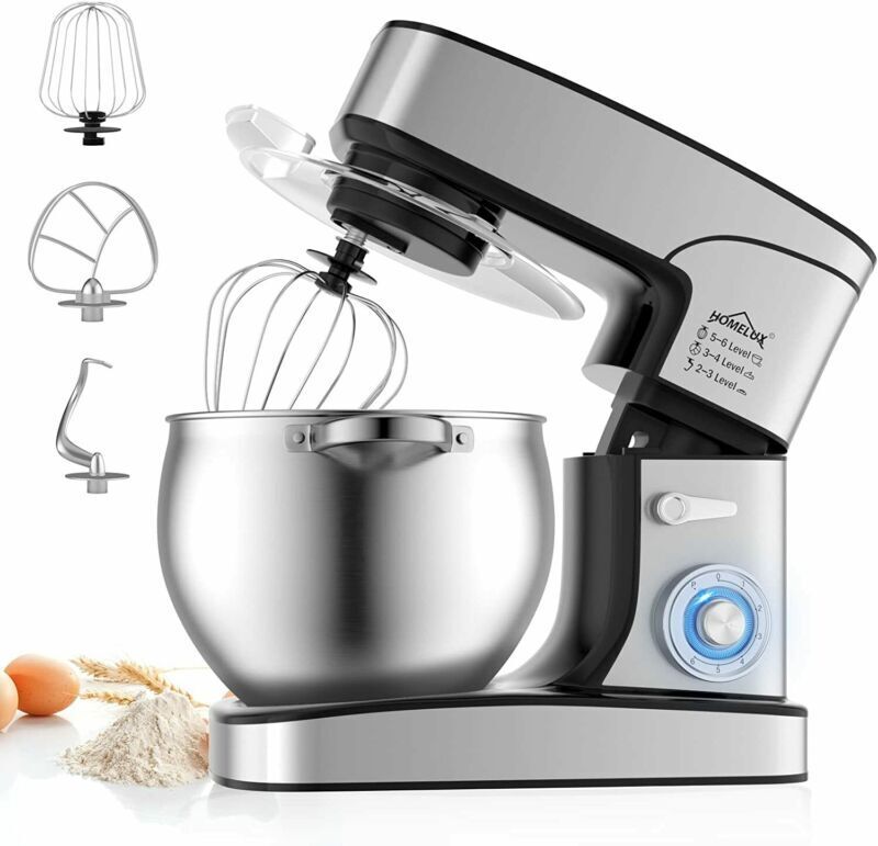HOMELUX 12L Profi-Standmixer 2500W, Edelstahl, 6 Stufen & leise ≤75dB – Ideal für Großfamilien & Bäcker