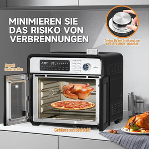 Frittieren ohne Öl – Bis zu 90% weniger Fett dank Heißlufttechnologie