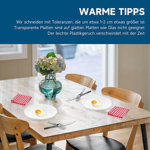 Table foil tablecloth transparent protective film table protection table mat 1.8mm PVC