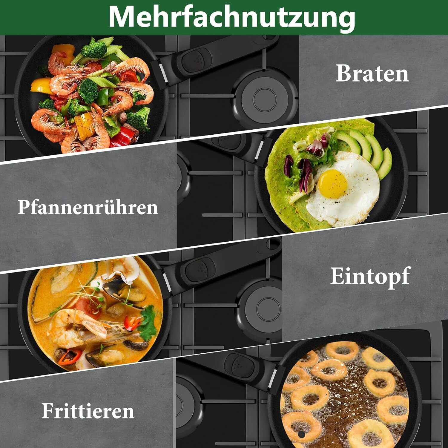 PFOA-freie HOMELUX Bratpfanne – Gesundes Kochen ohne Schadstoffe