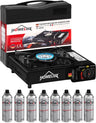 Gas cooker + 8 gas cartridges
